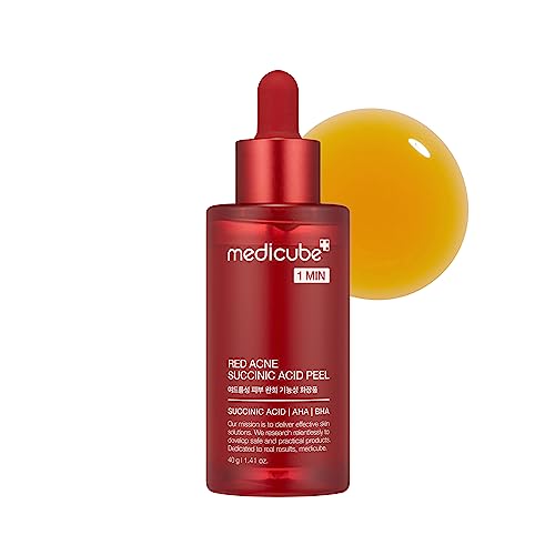 Medicube 21% Acid Wash-off Exfoliant (AHA+BHA+Succinic Acid), Wash-off Resurfacing Serum, Best for bumpy, breakout-prone skin, Korean Skincare (1.41fl.oz.)
