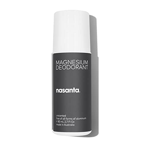 Magnesium Deodorant - All Natural Deodorant for Women & Men, Australian Made, Deodorant Women Aluminum Free, Baking Soda Free, Alcohol Free, Clinically Tested, Unscented, 80mL 2.7Fl Oz-Roll on