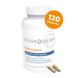 Kenkoderm Multivitamin for Psoriasis, Skin Care & Immune Support Supplement, 120 Capsules with Omega 3, Vitamin D, Glucosamine Chondroitin, Collagen, Vitamin A, Folic Acid & MSM, 60 Day Supply
