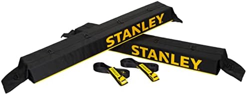 STANLEY S4000 Black/Yellow Universal Soft Roof Rack Pad and Luggage Carrier Kit with Heavy-Duty Tie Down Straps