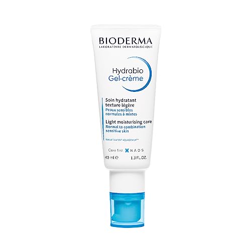 Bioderma - Face Cream - Hydrabio - Gel Cream Moisturizer - Provides Radiance - Cream Face Moisturizer for Normal to Combination Sensitive Skin, 1.33 Fl Oz (Pack of 1)