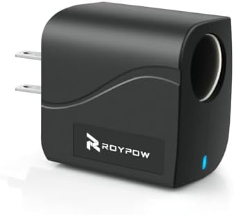 RoyPow AC to DC Converter Power Supply Transformer 2A/24W AC/DC Adapter 110V/120V to 12V Car Cigarette Lighter Socket, Not for Pump, Inflator