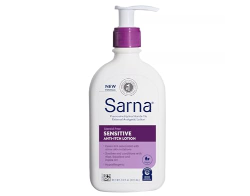 Sarna Sensitive Itch Relief Fragrance Free Lotion, 7.5 Fl. Oz.