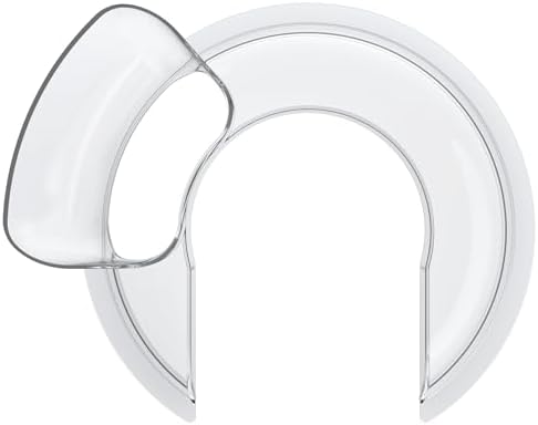 Food-Grade Pouring Shield for KitchenAid 4.5-5QT Mixer Bowl (Stainless Steel, Glass, Ceramic) - Secure Fit Splash Guard for KitchenAid Tilt-Head Stand Mixers and Dishwasher Safe