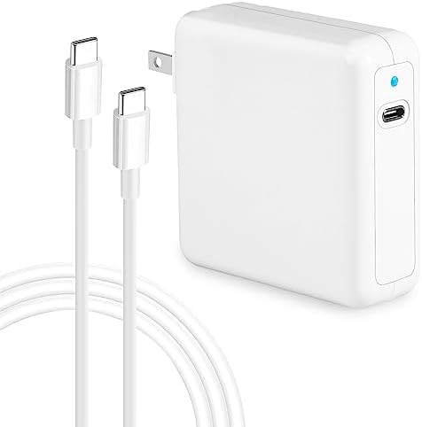 MacBook Pro Charger 96W USB C Fast Charger Power Adapter Compatible with MacBook pro Air Ipad Pro Works with Type C PD Power Charging Suits for All USB C Laptop and Phones
