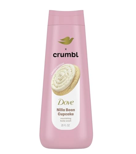 Dove x Crumbl Moisturizing Liquid Body Wash | Nilla Bean Cupcake | 20oz Wash