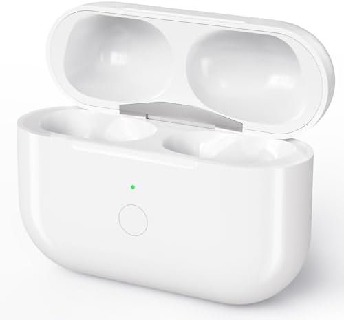 Wireless Charging Case Compatible for AirPods Pro 1st & 2nd Generation, Upgraded Replacement Wireless Charging Case Compatible with Airpods Pro 1/2(No Earbuds), white