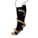 Unisex Copper Compression Socks - Travel Flight Miracle Socks Anti Swelling Fatigue DVT Support Copper Infused Plantar Fasciitis (Large/XL)