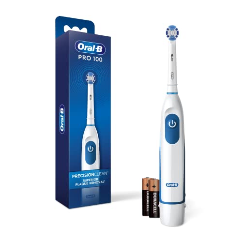 Oral-B Pro 100 3D White, Battery Toothbrush, White