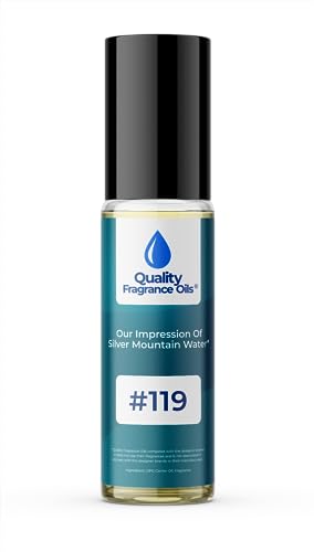Quality Fragrance Oils' Impression #119, Inspired by Silver Mountain Water for Men (10ml Roll On)