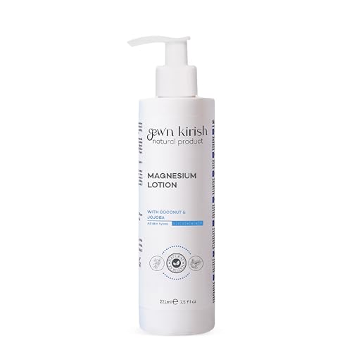 gew'n kirish Magnesium Lotion with Coconut and Jojoba - Relaxation & Joint Health 7.5 fl oz