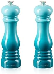 Le Creuset Salt and Pepper Mill Set, 8-Inch, Caribbean