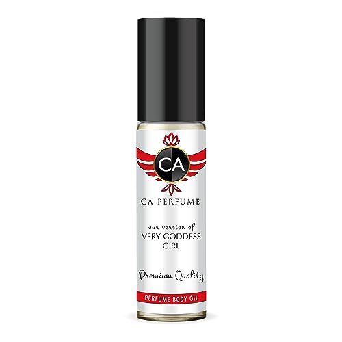 CA Perfume Impression of Carolina Very Goddess Girl For Women Replica Fragrance Body Oil Dupes Alcohol-Free Grand Quality Travel Size Concentrated Long Lasting Attar Roll-On 0.3 Fl Oz/10ml