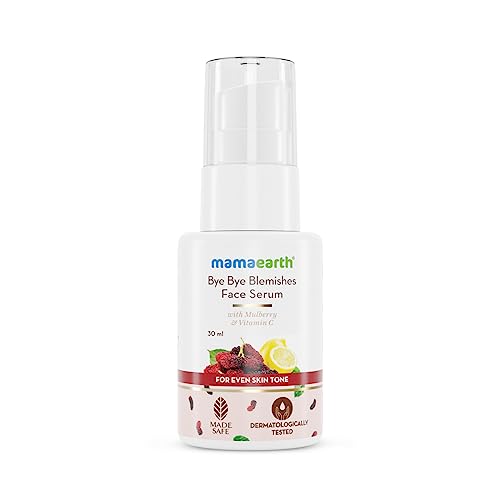 Mamaearth Bye Bye Blemishes Face Serum with Mulberry and Vitamin C for Dark Spots | Glycolic Acid | Alpha Arbutin