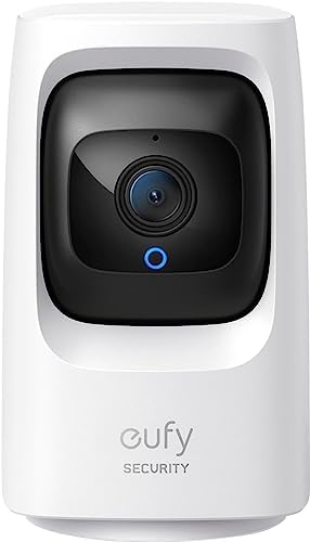 eufy Security Solo IndoorCam P24 4MP Pan & Tilt Wi-Fi Security Indoor Camera with Night Vision (Renewed)