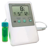 TRACEABLE - AO-90080-06 Traceable Thermometer with Clock, Humidity Monitor, and Calibration & Traceable Calibrated Fridge/Freezer Digital Thermometer; 5 mL Bottle Probe