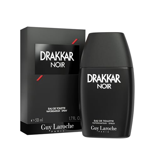 Guy Laroche Drakkar Noir, Iconic Designer Fragrance, Intense & Powerful Eau de Toilette, Fougere Blend & Aromatic Spices, Long Lasting Mens Cologne, Day and Evening Scent