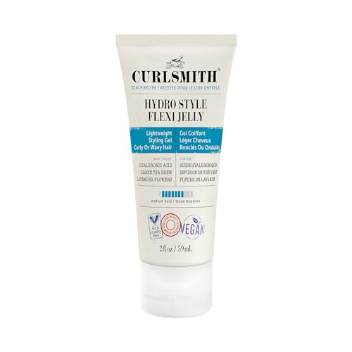 Curlsmith - Hydro Style Flexi-Jelly - Vegan Defining Gel for Wavy, Curly or Coily Hair (2 fl oz)