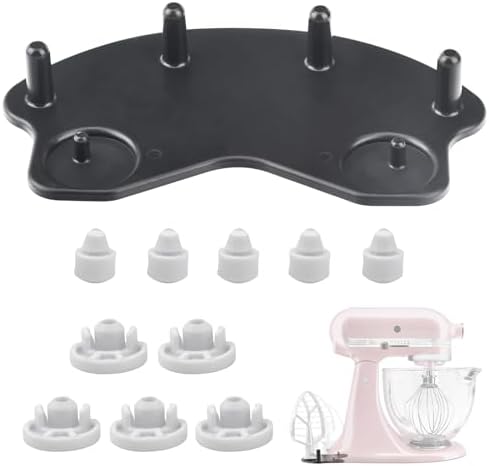 Stand Mixer Attachment Holders, Compatible with Kitchenaid Mixer & KitchenAid Flat Beater, Kitchen Accessory Organizer, Accessories for Storing Dough Hooks,Flat & Flex Edge Beater