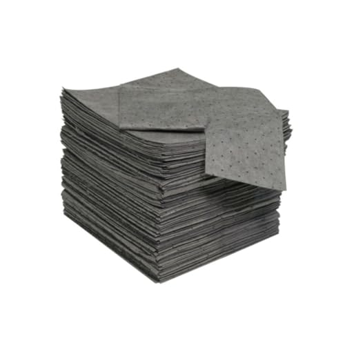 NPS Spilfyter SFG-70 Universal Sorbent Streetfyter Single Weight Dimpled Pad, 18" Length, 16" Width, Gray, Pack of 200