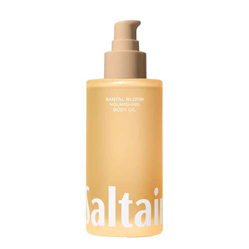 Saltair Body Oil. Luxurious Santal Bloom After Shower and Bath Oil Moisturizer for Women. Botanical, Non-Greasy, and Well-Absorbing Lotion for Hydrating Dry Skin. 4oz Pump Bottle