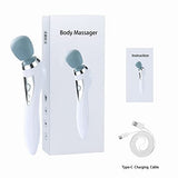 Asopal Handheld Cordless Personal Wand Massager, Deep Tissue Muscle Massager for Neck Back Shoulder Waist Leg Feet, Portable Full Body Massager Tension Relief Use Rechargeable Body Massager