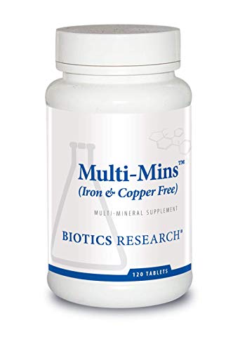 Biotics Research Multi-Mins – Balanced Multi-Mineral Complex (Iron & Copper Free) – 120 Tablets