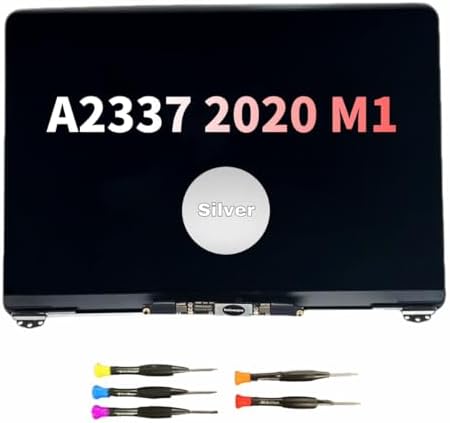 Replacement 13.3" Laptop LCD Display Assembly for MacBook Air Retina M1 A2337 EMC 3598 MGN63 MGN73（Silver）