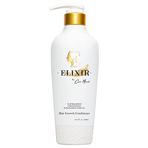 Elixir by Coco March Hair Growth Plant Based Conditioner - Natural Formula, No Harmful Chemicals, No Parabens for Strengthening Hair & Increased Volume - 16.9 fl oz 500 ml