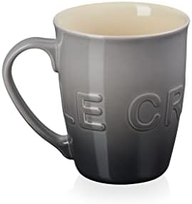 Le Creuset Stoneware 20 oz Extra-Large Logo Coffee Mug, Oyster