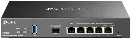 TP-Link ER7206 Multi-WAN Professional Wired Gigabit VPN Router Increased Network Capacity SPI Firewall Omada SDN Integrated Load Balance Lightning Protection