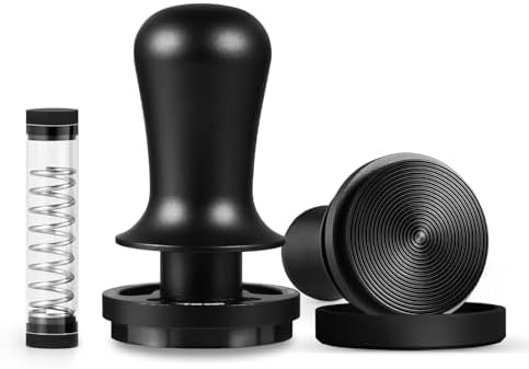 MHW-3BOMBER 53.3mm Espresso Coffee Tamper for Breville, 30lbs Constant Pressure Espresso Hand Tamper with Sound Feedback, Extra 15lbs Spring Loaded, Fit 54mm Portafilter, Astra Tamper, T7017-OS