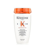 Kerastase Nutritive Bain Satin Shampoo | Gently Cleanses & Replenishes Moisture for Soft, Shiny Hair | With Plant-Based Proteins & Niacinamide | For Fine to Medium Dry Hair