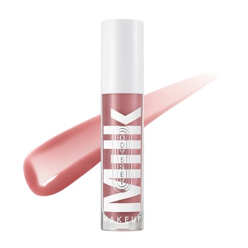 Milk Makeup Odyssey Lip Oil Gloss, Wander (Mauve) - 0.2 oz - For Fuller and Glossy Lips - Long Lasting Moisture - Semi-Sheer Color - Sweet Vanilla Scent - Vegan Cruelty Free