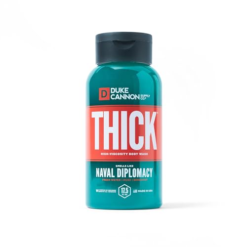 Duke Cannon Supply Co. THICK High-Viscosity Body Wash for Men - Smells Like Naval Supremacy, 17.5 Fl Oz