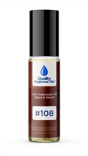 Quality Fragrance Oils' Impression #108, Inspired by Spice and Wood for Men (10ml Roll On)