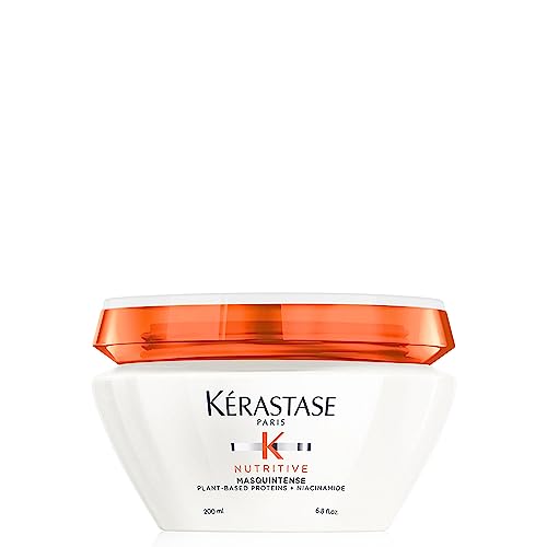 KERASTASE Nutritive Masquintense Hair Mask | Deeply Nourishes & Conditions | With Plant-Based Proteins & Niacinamide | For Fine to Medium Dry Hair | 6.8 Fl Oz