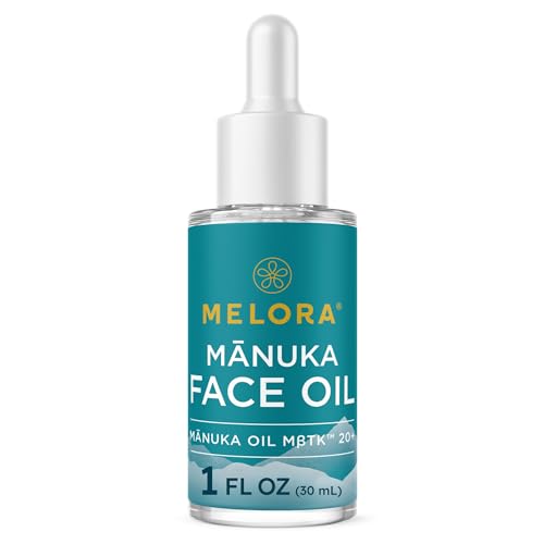 MELORA Manuka Face Oil (1 Oz) - Manuka Skin Care Facial Oil Serum for Dry or Sensitive Skin – Anti-Aging Oil for Face with Vitamin C, A, & E for Women & Men