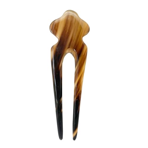 Hair Sticks For Long Hair, Natural Buffalo Horn Hair Smoothing Stick, Hair Stick Pin 5.5 inches, Gift for Mother 1pcs Vintage