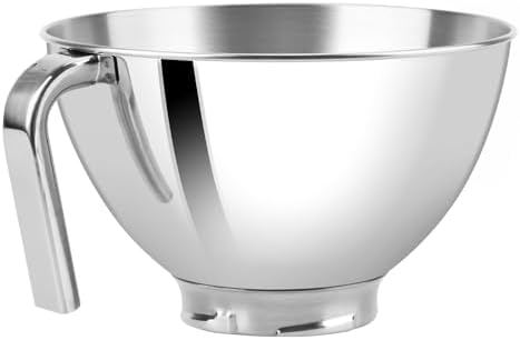 3 Quart Stainless Bowl for Kitchen Aid Mixing,Stainless Steel Bowl Compatible with Kitchenaid Mixer 4.5/5QT
