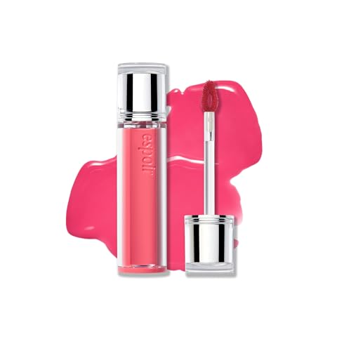 Espoir Couture Lip Tint Glaze #21 Bubbly 0.14oz | Volumizing Lip Stain with Syrupy Shine | Long-Lasting & Vibrant Color for Radiant Lip Look | Moisturizing & Glossy Lip Tint | Korean Lip Makeup