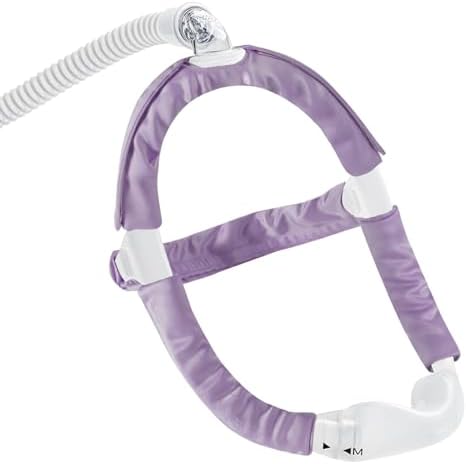 4 Pack Satin CPAP Strap Covers Soft, CPAP Hair Protector for Women, Universal and Comfort CPAP Mask Strap Covers Fit CPAP Dreamwear Headgear Strap for Reducing Red Marks＆Hair Pulling (Light Purple)