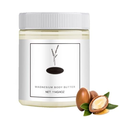 Magnesium Body Butter, Magnesium and Shea Butter Body Lotion after Shower, Magnesium Cream, Deeply Moisturizes Skin, Keep Soft Smooth for All Skin Types (1 PC)