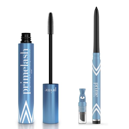 PrimeLash Mascara (Black) & PrimeEyes Glide Eyeliner (Black) Bundle