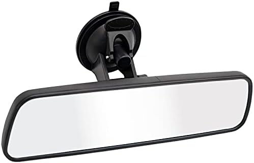 Rear View Mirror,LECAMEBOR Universal Thickened Anti-glare HD Car Interior Rear View Mirror-(With Adjustable Suction Cup)