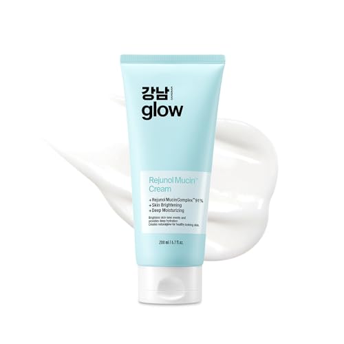 Rejunol Mucin PDRN Facial Cream 6.76 floz - 91.5% Snail Mucin Moisturizer with Hyaluronic Acid & Panthenol I Korean Skin Care I Face Moisturizer for Women | Salmon DNA