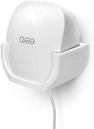 Screwless Wall Mount for Eero Mesh WiFi (NOT Compatible with Eero 6/Pro 6/Beacon), VHB Stick On Holder, Easy to Install, No Tools, No Mess, No Drilling, Strong Adhesive Mount, White by Brainwavz