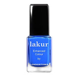 LONDONTOWN Electric Blue Glossy Nail Polish, Iconic lakur, Vegan Chip-Resistant Long-Lasting Nail Lacquer, 40 fl oz