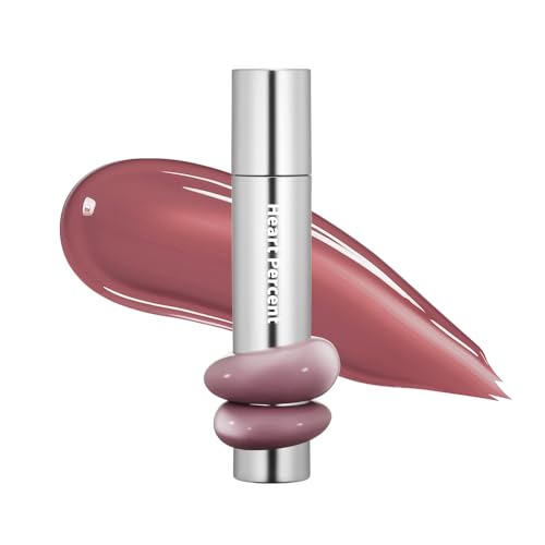 Heart Percent Dote On Mood One Way Glowy Tint, Glass-like High Shine Glossy Finish w/Long-Lasting Luminous Color Lip Stain for Glowy Look, #11.Dawn Mauve