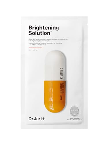Dr.Jart+ Dermask Micro Jet Brightening Solution Face Mask | Sheet Mask | Korean Skin Care, 1 Pack